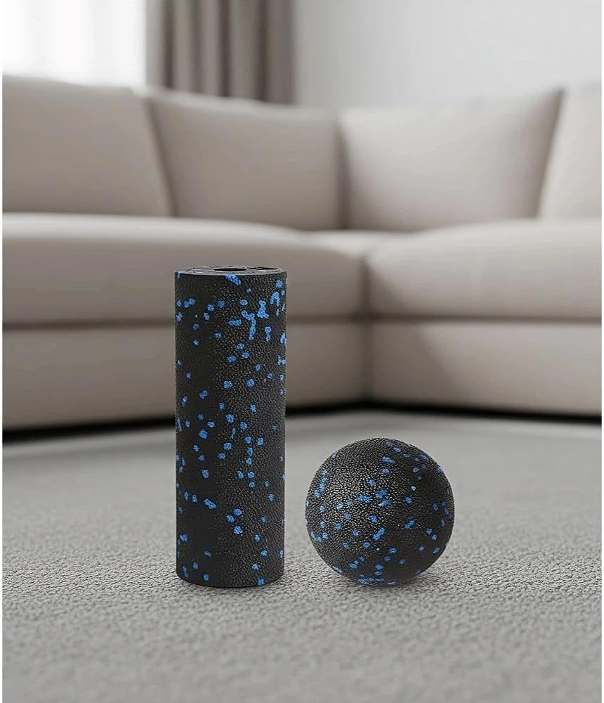 Mini Foam Roller & Massage Ball Set, Travel Muscle Recovery Kit