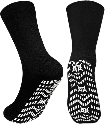 Non Slip Grip Socks: Grippy Socks Men Women Hospital Elderly