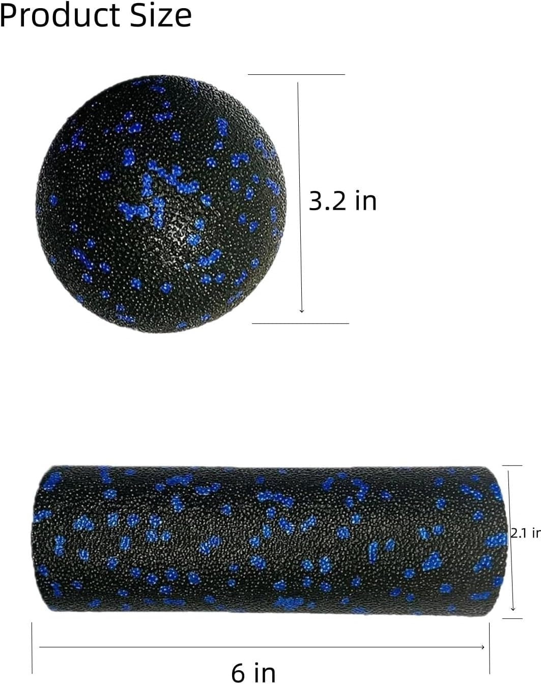 Mini Foam Roller & Massage Ball Set, Travel Muscle Recovery Kit