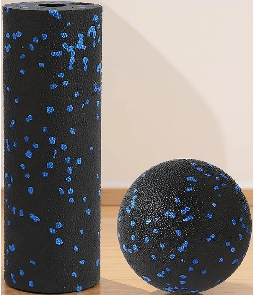 Mini Foam Roller & Massage Ball Set, Travel Muscle Recovery Kit
